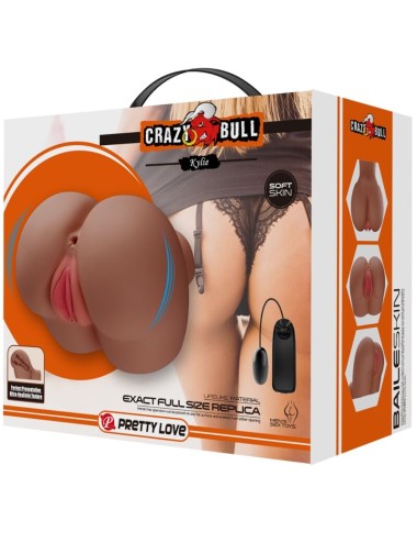 CRAZY BULL - KYLIE ASS VIBRATOR WITH REALISTIC VAGINA AND ANUS FLESH REMOTE CONTROL