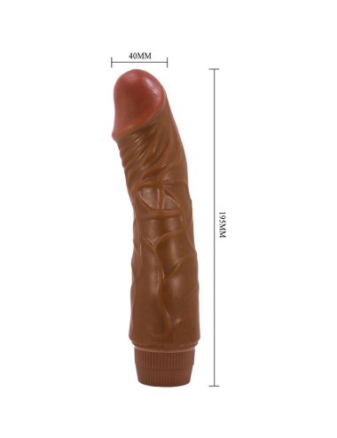 BAILE - JEFF REALISTIC VIBRATOR 19.5 CM MULATTO