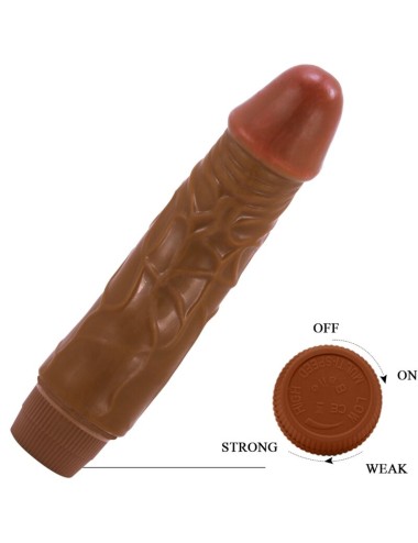 BAILE - JEFF REALISTIC VIBRATOR 19.5 CM MULATTO