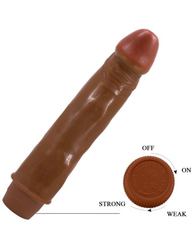 BAILE - DWARF REALISTIC VIBRATOR 21 CM MULATTO