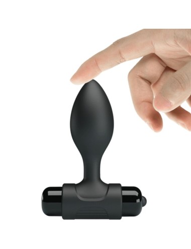 PRETTY LOVE - VIBRA BUTT 10 VIBRATIONS ANAL PLUG BLACK