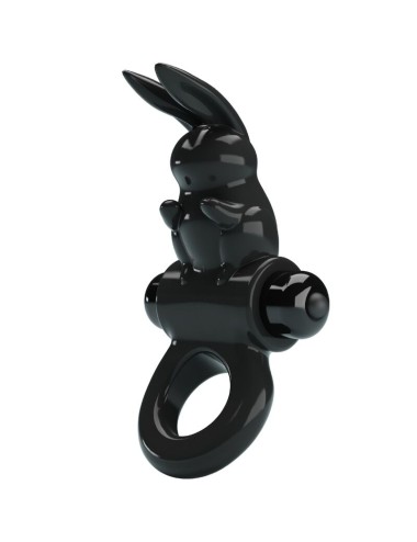 PRETTY LOVE - EXCITING RING RABBIT VIBRATOR RING 10 VIBRATIONS BLACK