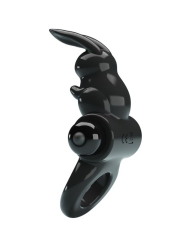 PRETTY LOVE - EXCITING RING RABBIT VIBRATOR RING 10 VIBRATIONS BLACK