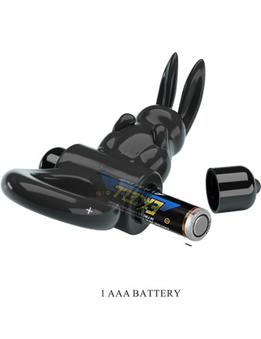 PRETTY LOVE - EXCITING RING RABBIT VIBRATOR RING 10 VIBRATIONS BLACK