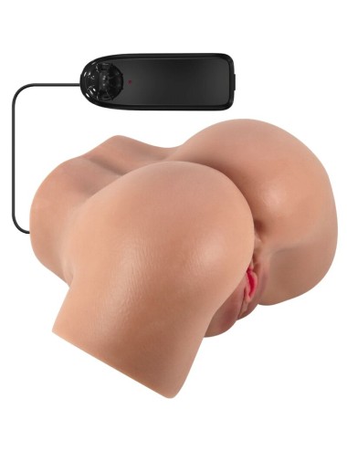 CRAZY BULL - HAILEY VIBRATOR BUTT WITH REALISTIC VAGINA AND ANUS MULATTO CONTROL REMOTO
