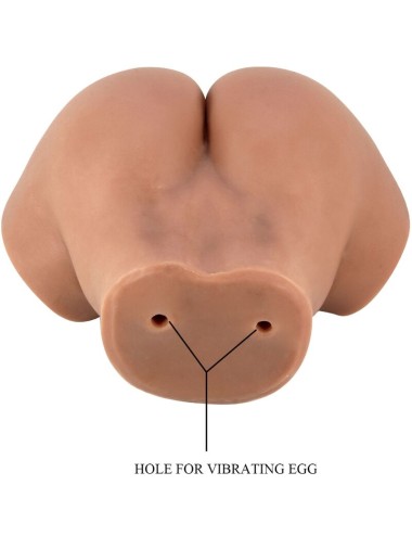 CRAZY BULL - HAILEY VIBRATOR BUTT WITH REALISTIC VAGINA AND ANUS MULATTO CONTROL REMOTO