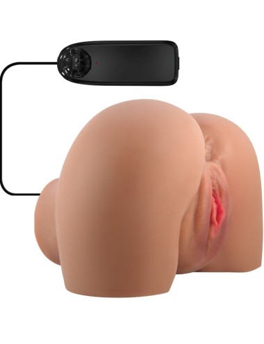 CRAZY BULL - MILA VIBRATOR BUTT WITH REALISTIC VAGINA AND ANUS FLESH CONTROL REMOTO