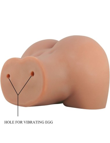 CRAZY BULL - MILA VIBRATOR BUTT WITH REALISTIC VAGINA AND ANUS FLESH CONTROL REMOTO