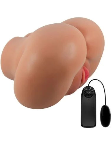 CRAZY BULL - LUNA VIBRATOR BUTT WITH REALISTIC VAGINA AND ANUS FLESH CONTROL REMOTO