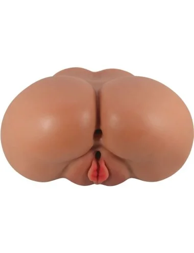 CRAZY BULL - LUNA VIBRATOR BUTT WITH REALISTIC VAGINA AND ANUS FLESH CONTROL REMOTO