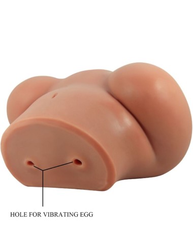 CRAZY BULL - LUNA VIBRATOR BUTT WITH REALISTIC VAGINA AND ANUS FLESH CONTROL REMOTO