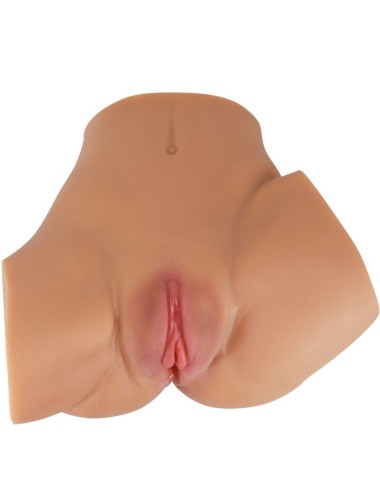 CRAZY BULL - EMILIA ASS VIBRATOR WITH REALISTIC VAGINA AND ANUS FLESH REMOTE CONTROL