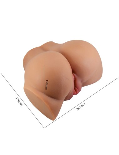 CRAZY BULL - EMILIA ASS VIBRATOR WITH REALISTIC VAGINA AND ANUS FLESH REMOTE CONTROL