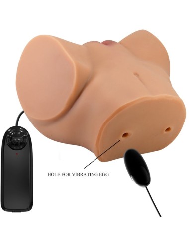 CRAZY BULL - EMILIA ASS VIBRATOR WITH REALISTIC VAGINA AND ANUS FLESH REMOTE CONTROL