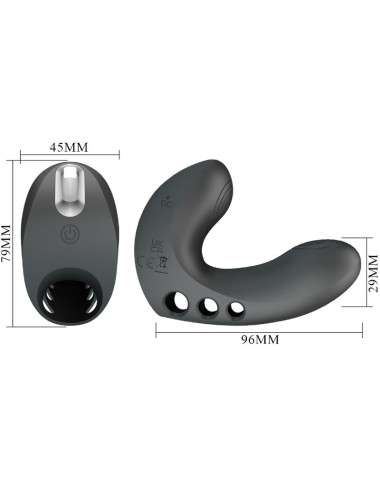 PRETTY LOVE - CAMELIA FINGER VIBRATOR 7 VIBRATIONS BLACK