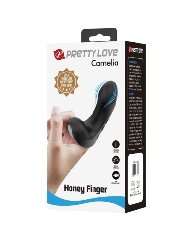 PRETTY LOVE - CAMELIA FINGER VIBRATOR 7 VIBRATIONS BLACK