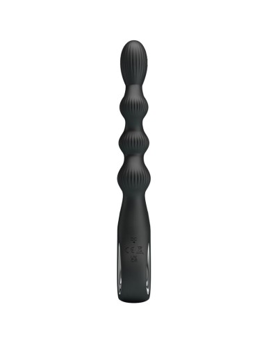 PRETTY LOVE - FEDERER ANAL VIBRATOR 12 VIBRATIONS BLACK