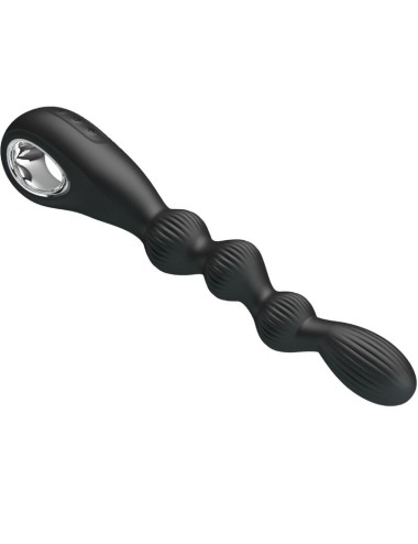 PRETTY LOVE - FEDERER ANAL VIBRATOR 12 VIBRATIONS BLACK