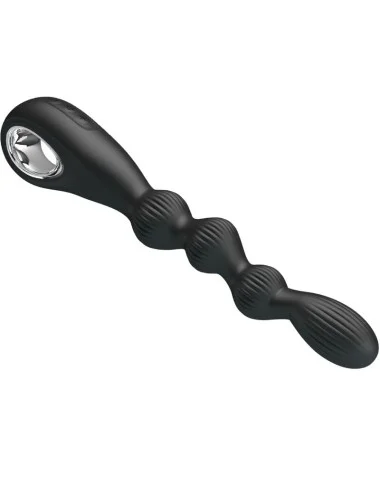 PRETTY LOVE - FEDERER ANAL VIBRATOR 12 VIBRATIONS BLACK