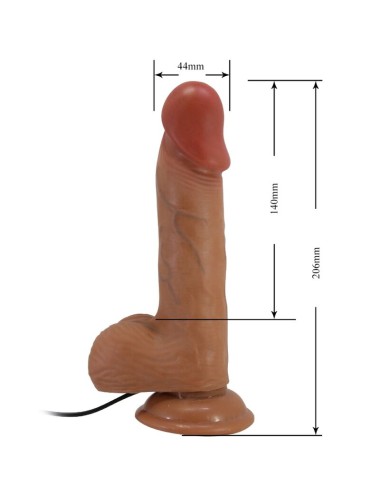 BAILE - CATOBLEPAS REALISTIC VIBRATOR 20.6 CM FLESH REMOTE CONTROL