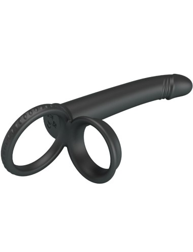PRETTY LOVE - DILLION DOUBLE PENETRATION DOUBLE COCK RING BLACK