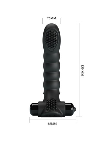 PRETTY LOVE - ALEXANDER FINGER VIBRATOR 10 VIBRATIONS BLACK