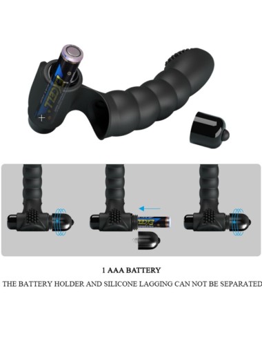 PRETTY LOVE - ALEXANDER FINGER VIBRATOR 10 VIBRATIONS BLACK