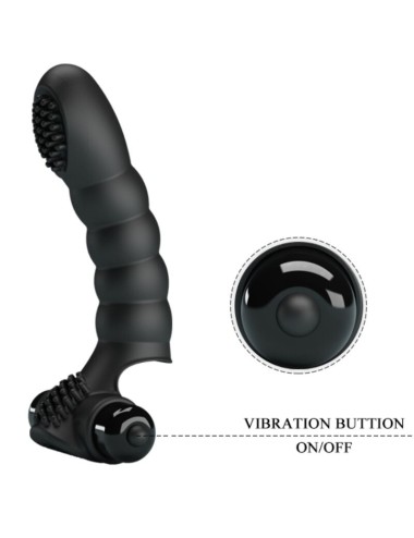 PRETTY LOVE - ALEXANDER FINGER VIBRATOR 10 VIBRATIONS BLACK