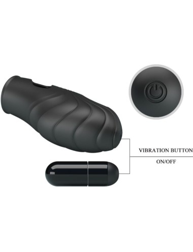 PRETTY LOVE - LICH SILICONE FINGER VIBRATOR BLACK