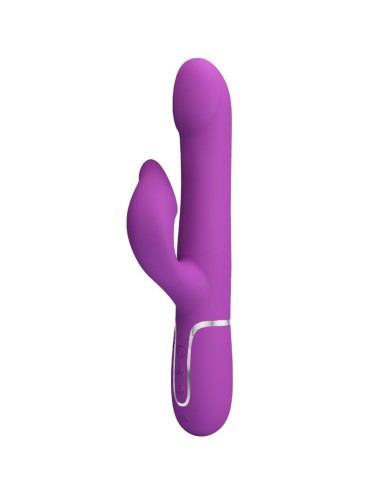 PRETTY LOVE - 4 IN 1 MULTIFUNCTION VIBRATOR & STIMULATOR PURPLE