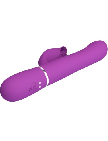 PRETTY LOVE - 4 IN 1 MULTIFUNCTION VIBRATOR & STIMULATOR PURPLE