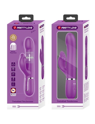 PRETTY LOVE - 4 IN 1 MULTIFUNCTION VIBRATOR & STIMULATOR PURPLE