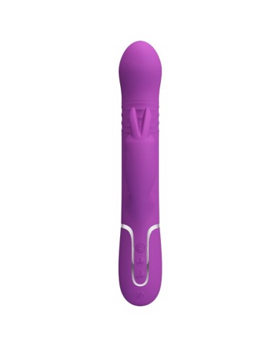 PRETTY LOVE - COALE 4 IN 1 MULTIFUNCTION RABBIT VIBRATOR  PURPLE