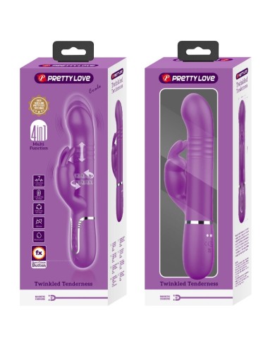 PRETTY LOVE - COALE 4 IN 1 MULTIFUNCTION RABBIT VIBRATOR  PURPLE