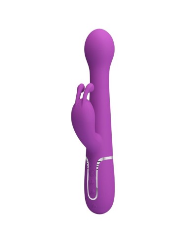 PRETTY LOVE - DEJON 3 IN 1 MULTIFUNCTION RABBIT VIBRATOR  PURPLE