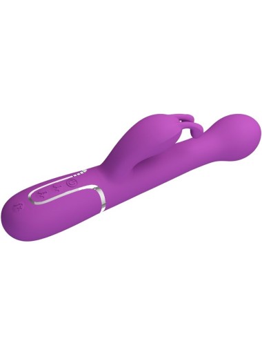 PRETTY LOVE - DEJON 3 IN 1 MULTIFUNCTION RABBIT VIBRATOR  PURPLE