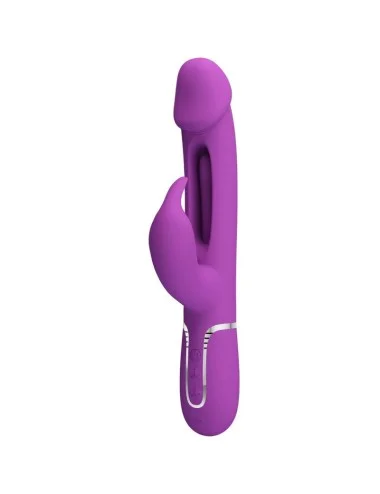 PRETTY LOVE - KAMPAS 3 IN 1 MULTIFUNCTION RABBIT VIBRATOR  PURPLE