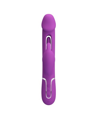 PRETTY LOVE - KAMPAS 3 IN 1 MULTIFUNCTION RABBIT VIBRATOR  PURPLE