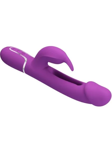 PRETTY LOVE - KAMPAS 3 IN 1 MULTIFUNCTION RABBIT VIBRATOR  PURPLE