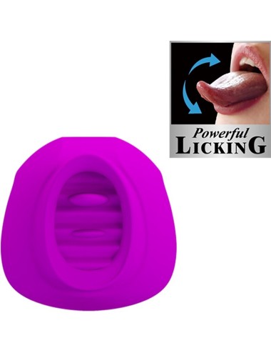 PRETTY LOVE - ESTELLE TONGUE CLITORIS STIMULATOR 12 VIBRATIONS PURPLE