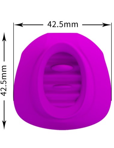 PRETTY LOVE - ESTELLE TONGUE CLITORIS STIMULATOR 12 VIBRATIONS PURPLE