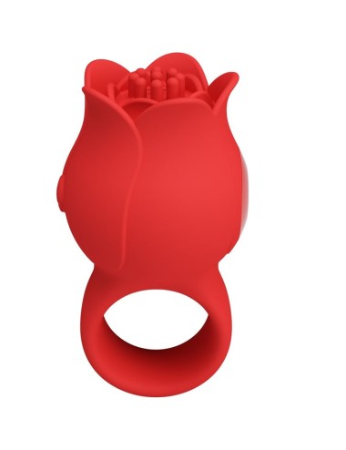 PRETTY LOVE - JAE ROSE SHAPED FINGER VIBRATOR 10 VIBRATIONS RED