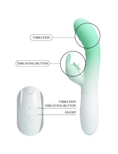 PRETTY LOVE - CERBERUS RABBIT VIBRATOR 3O VIBRATIONS GREEN