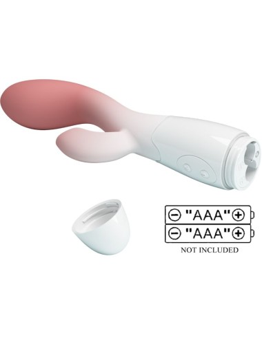 PRETTY LOVE - BRIGHTY G-SPOT VIBRATOR + CLITORIS STIMULATOR 30 VIBRATIONS PINK