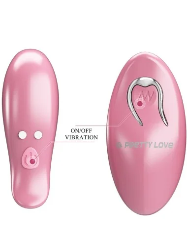PRETTY LOVE - CAILEY NIPPLE CLAMPS 10 VIBRATIONS REMOTE CONTROL PINK