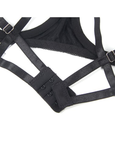 SUBBLIME - 955199 BRA SET WITH ADJUSTABLE BLACK BOW S/M