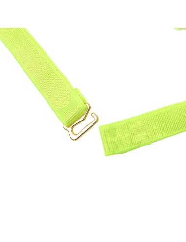 SUBBLIME - 955274 BRA SET WITH NECKLACE AND LEG DETAILS FLUORESCENT GREEN S/M
