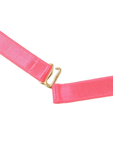 SUBBLIME - 955298 BRA SET WITH NECKLACE AND LEG DETAILS FLUORESCENT PINK S/M