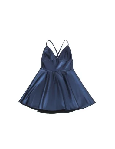 SUBBLIME - 955427 DRESS WITH BLUE LEATHER STRAPS L/XL