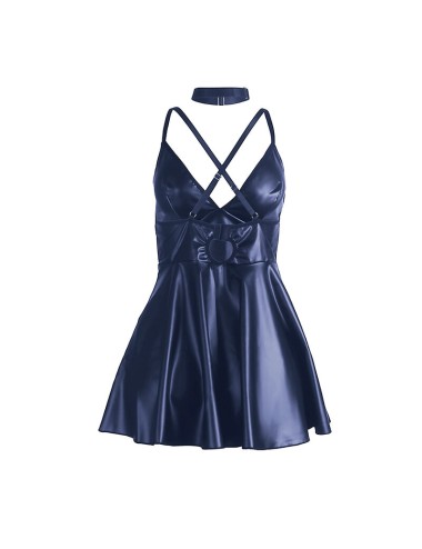 SUBBLIME - 955427 DRESS WITH BLUE LEATHER STRAPS L/XL